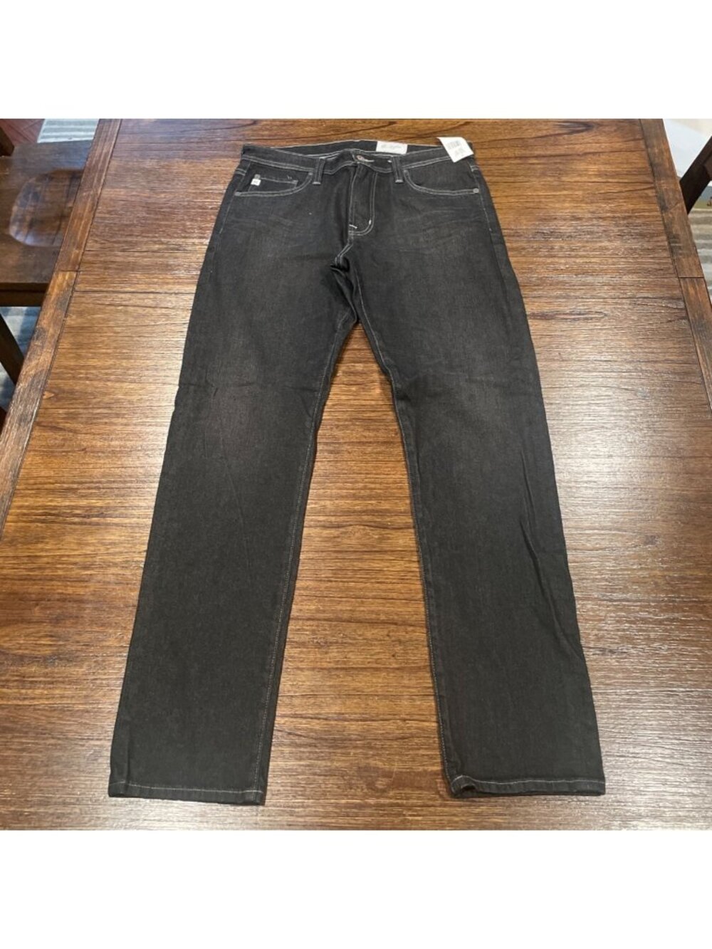 AG Tellis Modern Slim Jean Mens 32x32 Black Charcoal Stretch Denim Work DOVR